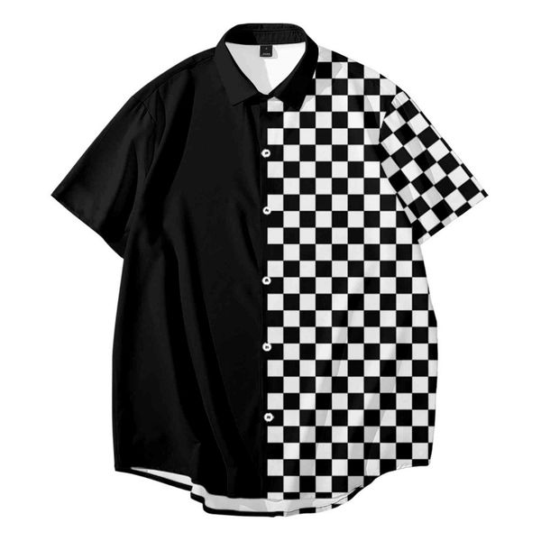 hawaiian men's short sved shirt, large street cloth, loose, casual, retro, beach, White;black
hawaiian men's short sved shirt, large street cloth, loose, casual, retro, beach, White;black