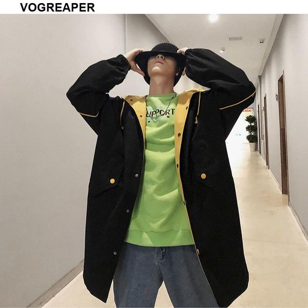 men's trench coats 2021 autumn mid-long coat windbreaker jacket loose korean fashion back letter printed black khaki hooded outwear, Tan;black
men's trench coats 2021 autumn mid-long coat windbreaker jacket loose korean fashion back letter printed black khaki hooded outwear, Tan;black