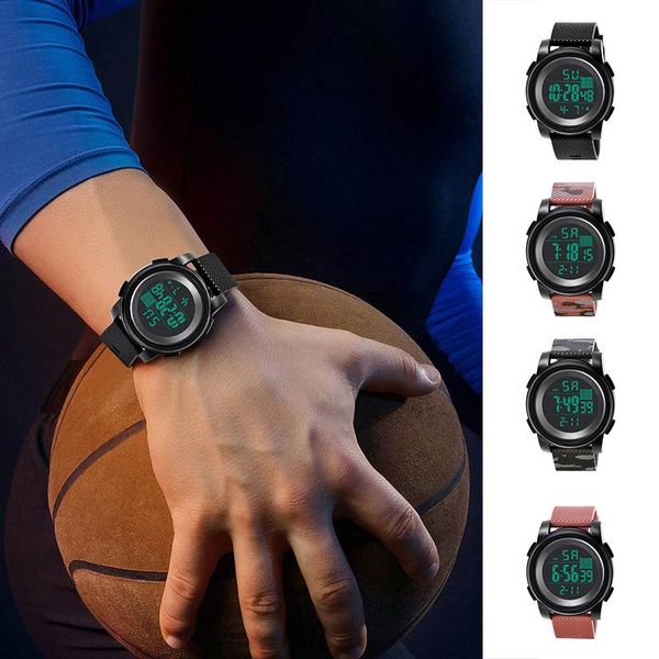 wristwatches waterproof digital watch big display simple operation pu wrist band date for men lxh, Slivery;brown
wristwatches waterproof digital watch big display simple operation pu wrist band date for men lxh, Slivery;brown