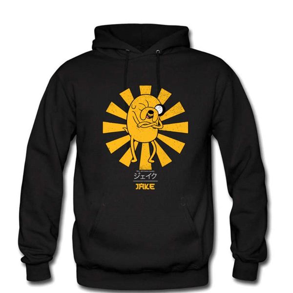 men's hoodies & sweatshirts jake the dog winter cotton fleece long sleeve hooded sweatshirt male harajuku clothi, Black
men's hoodies & sweatshirts jake the dog winter cotton fleece long sleeve hooded sweatshirt male harajuku clothi, Black