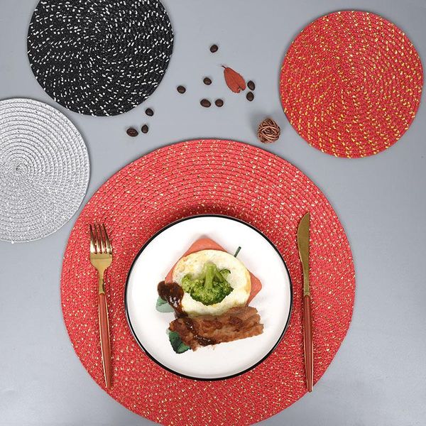 mats & pads pp gold silver wire weave round placemat dining table waterproof non-slip disc bowl coffee bar coasters kitchen decor
mats & pads pp gold silver wire weave round placemat dining table waterproof non-slip disc bowl coffee bar coasters kitchen decor