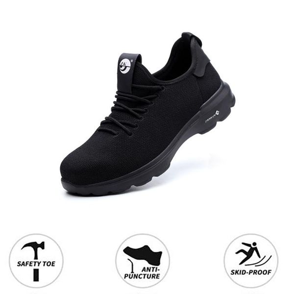 boots summer breathable work shoes men soft safety sneakers indestructible protection steel toe, Black
boots summer breathable work shoes men soft safety sneakers indestructible protection steel toe, Black