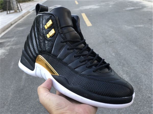 reptile 12 wmns basketball shoes mens jumpman 12s xii black metallic gold white sports sneakers size us7-13
reptile 12 wmns basketball shoes mens jumpman 12s xii black metallic gold white sports sneakers size us7-13