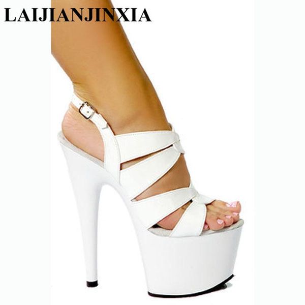 black white 17cm high-heeled sandals nightclub shoes pole dancing model high heels women's
black white 17cm high-heeled sandals nightclub shoes pole dancing model high heels women's