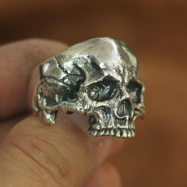 sterling silver skull ring mens biker rock punk ta135 us size 7 to 13 cluster rings, Golden;silver
sterling silver skull ring mens biker rock punk ta135 us size 7 to 13 cluster rings, Golden;silver