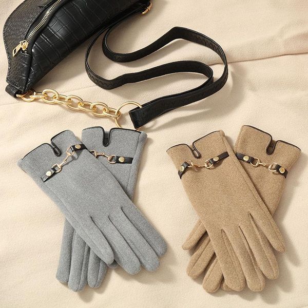 women ' winter korean style thin warm and cute cold-proof touch screen cycling driving gloves five fingers, Blue;gray
women ' winter korean style thin warm and cute cold-proof touch screen cycling driving gloves five fingers, Blue;gray