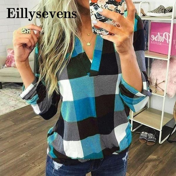 autumn fashion women plaid shirt chic slim blouse long sleeve female casual print shirts loose cotton blusas#3 women's blouses &, White
autumn fashion women plaid shirt chic slim blouse long sleeve female casual print shirts loose cotton blusas#3 women's blouses &, White