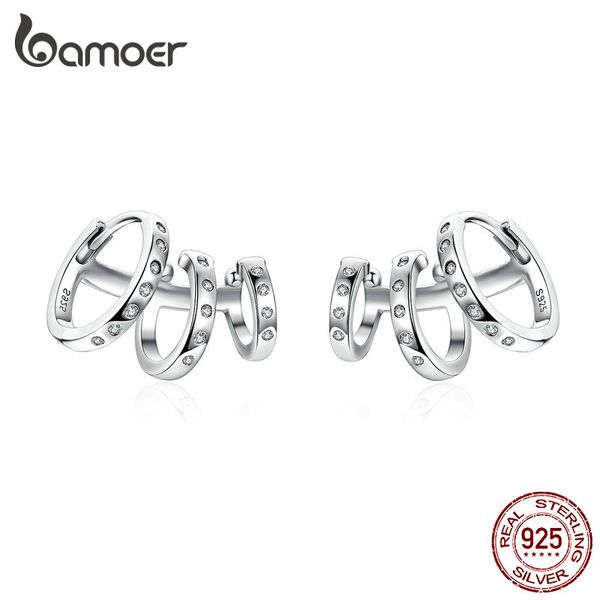 bamoer ear cuff genuine 925 sterling silver punk tirple circle hoop earrings for women ear clips chic fashion jewelry bse085, Golden;silver
bamoer ear cuff genuine 925 sterling silver punk tirple circle hoop earrings for women ear clips chic fashion jewelry bse085, Golden;silver