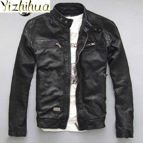 men's leather & faux motorcycle 100% real vintage jacket men brand business casual cowhide short coat punk black zip outerwear plus siz
men's leather & faux motorcycle 100% real vintage jacket men brand business casual cowhide short coat punk black zip outerwear plus siz