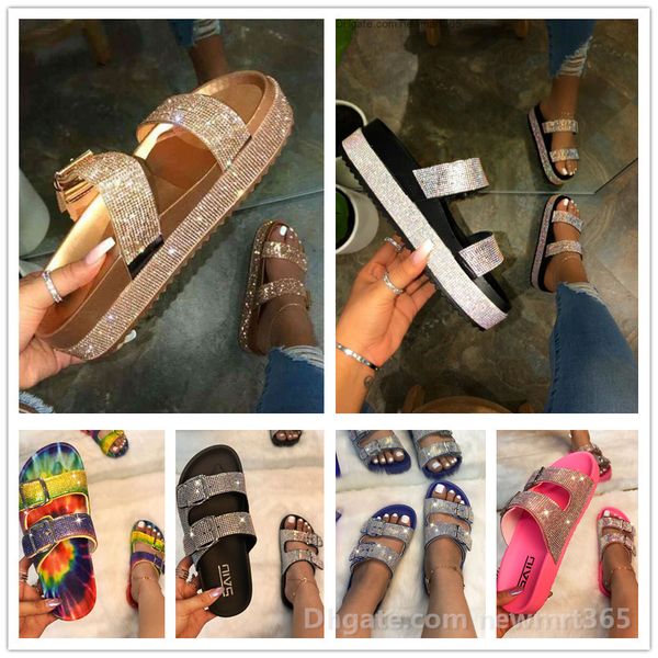 spring/summer women slippers double-layer rhinestone buckle sandals outside wild beach sliders ladies leisure home flip flop, Black
spring/summer women slippers double-layer rhinestone buckle sandals outside wild beach sliders ladies leisure home flip flop, Black