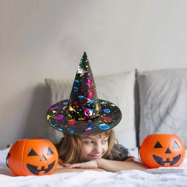Party Hats Women's Halloween Hat Supplies Bronzing Makeup Ball Dress Up Magic Kids Children Masquerade Wizard Arty Birthday
Party Hats Women's Halloween Hat Supplies Bronzing Makeup Ball Dress Up Magic Kids Children Masquerade Wizard Arty Birthday