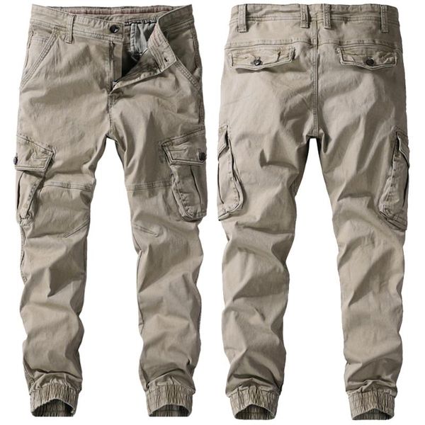 men's pants men spring autumn pure cotton work trousers mens cargo fashion clothing military multi-pockets army, Black
men's pants men spring autumn pure cotton work trousers mens cargo fashion clothing military multi-pockets army, Black