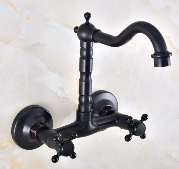 bathroom sink faucets black oil rubbed brass double hole cross handle kitchen basin faucet mixer / cold tap swivel spout 360' dnf819
bathroom sink faucets black oil rubbed brass double hole cross handle kitchen basin faucet mixer / cold tap swivel spout 360' dnf819