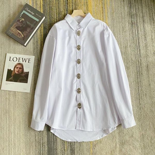 men's casual shirts 2021ss we11done shirt quality fashion white long sleeve lapel men women metal button top, White;black
men's casual shirts 2021ss we11done shirt quality fashion white long sleeve lapel men women metal button top, White;black