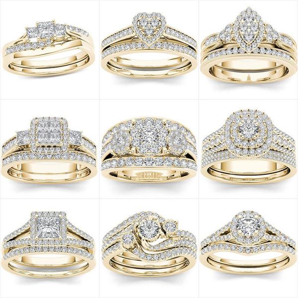 couple ring amazon 5a zircon for women men fashion 925 silver jewelry drop wedding anniversary 2021 cluster rings, Golden;silver
couple ring amazon 5a zircon for women men fashion 925 silver jewelry drop wedding anniversary 2021 cluster rings, Golden;silver
