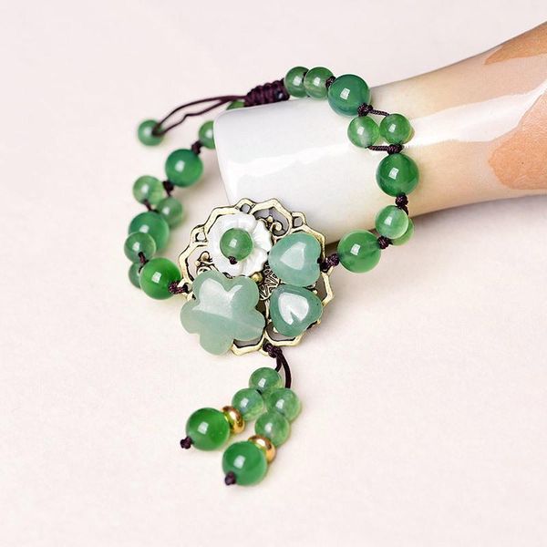 charm bracelets exquisite fashion green artificial stone woven beaded bracelet for ladies elegant and romantic anniversary gift, Golden;silver
charm bracelets exquisite fashion green artificial stone woven beaded bracelet for ladies elegant and romantic anniversary gift, Golden;silver