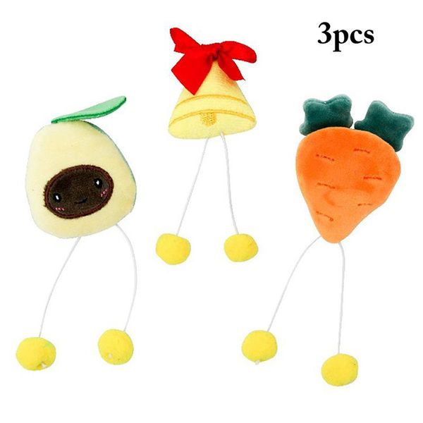 cat toys 3pcs/set fruit shpae chew toy plush bite proof interactive lovely carrot bells shaped kitten pet catnip
cat toys 3pcs/set fruit shpae chew toy plush bite proof interactive lovely carrot bells shaped kitten pet catnip