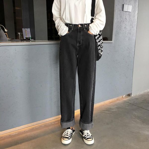 women's jeans women students streetwear elegant all-match jean for girls korean style solid leisure denim womens female lovely trousers, Blue
women's jeans women students streetwear elegant all-match jean for girls korean style solid leisure denim womens female lovely trousers, Blue