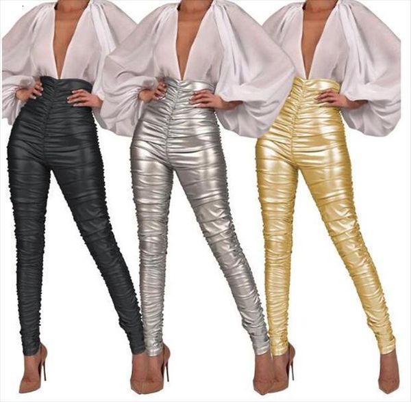 autumn winter pu leather women pants slim elastic stretch fold skinny high waist pencil tight trouser, Black;white
autumn winter pu leather women pants slim elastic stretch fold skinny high waist pencil tight trouser, Black;white