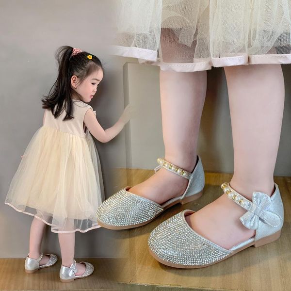 flat shoes girls leather spring/summer pearl bow fashion rhinestone princess soft bottom baby toddler single kids children 03, Black;grey
flat shoes girls leather spring/summer pearl bow fashion rhinestone princess soft bottom baby toddler single kids children 03, Black;grey