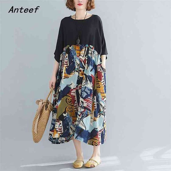 cotton plus size vintage floral women casual loose long summer beach sun dress elegant clothes ladies dresses sundress 210517, Black;gray
cotton plus size vintage floral women casual loose long summer beach sun dress elegant clothes ladies dresses sundress 210517, Black;gray