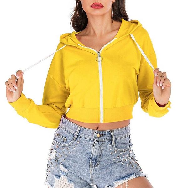 gym clothing women autumn spring drawstring hooded long sleeve hoodie sweatshirts zip up crop casual jacket zipper coat outwear, White;black
gym clothing women autumn spring drawstring hooded long sleeve hoodie sweatshirts zip up crop casual jacket zipper coat outwear, White;black