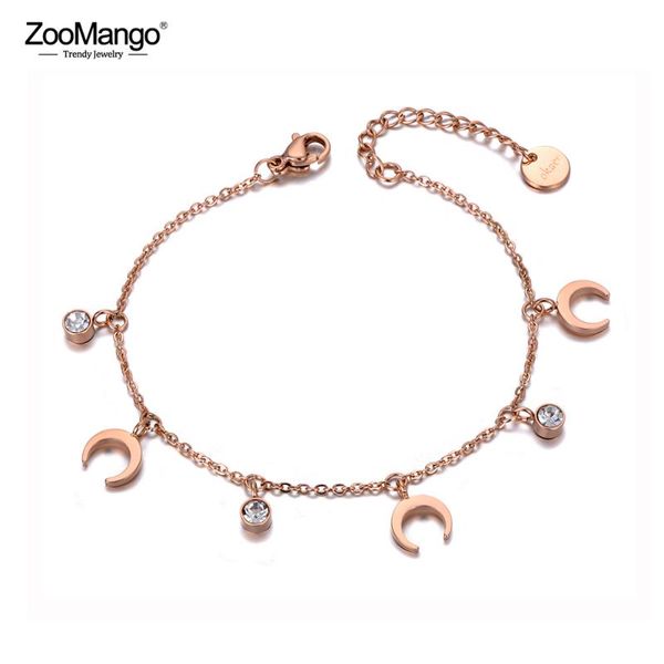 charm bracelets zoomango fashion stainless steel moon & cz crystal for women girls bohemia chain link party bracelet zb19138, Golden;silver
charm bracelets zoomango fashion stainless steel moon & cz crystal for women girls bohemia chain link party bracelet zb19138, Golden;silver