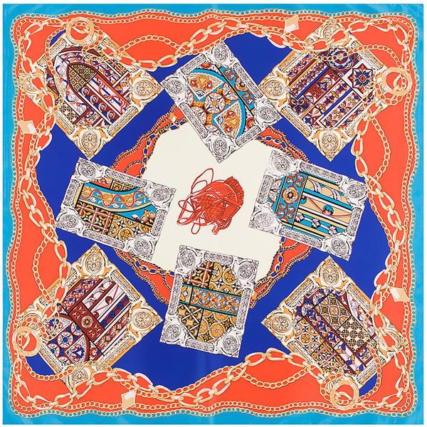 scarves mosoga stylish women scarf classic european american style link chain flagon pattern pashmia 100cm big size shawl square wraps, Blue;gray
scarves mosoga stylish women scarf classic european american style link chain flagon pattern pashmia 100cm big size shawl square wraps, Blue;gray