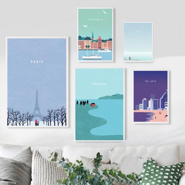 paintings wall art print hd nordic painting style cartoon paris stockholm surfing scenery travel poster modular canvas pictures home decor
paintings wall art print hd nordic painting style cartoon paris stockholm surfing scenery travel poster modular canvas pictures home decor