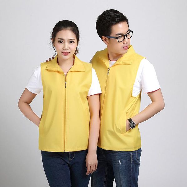 men's vests summer advertising shirt zipper not hooded waistcoat cultural work clothes printed logo volunteer coat, Black;white
men's vests summer advertising shirt zipper not hooded waistcoat cultural work clothes printed logo volunteer coat, Black;white