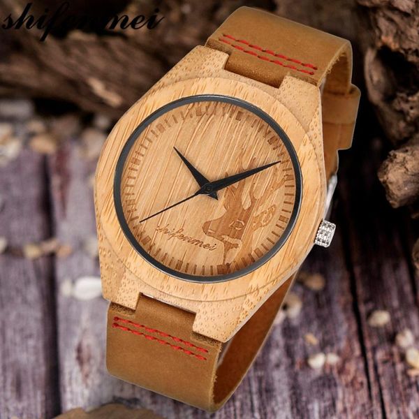 wristwatches women's watches women quartz bamboo wood watch leather band handmade wristwatch erkek kol saati as gift for ladies, Slivery;brown
wristwatches women's watches women quartz bamboo wood watch leather band handmade wristwatch erkek kol saati as gift for ladies, Slivery;brown