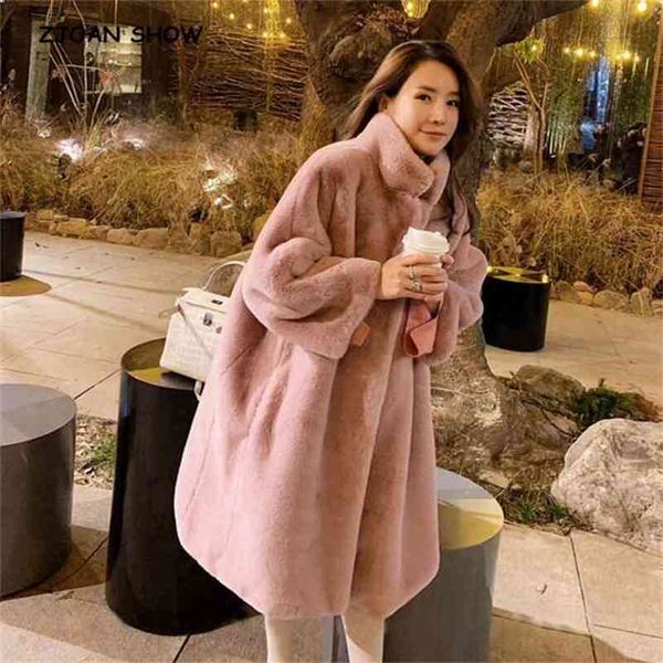 oversize winter warm stand collar long solid color faux fur coat casual sleeve women jacket outwear pink black 210429
oversize winter warm stand collar long solid color faux fur coat casual sleeve women jacket outwear pink black 210429