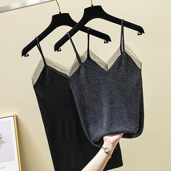 women's tanks & camis jinkaziwomen's knitting tank 2021 summer ice silk outside wear bright gauze suspender vest, White
women's tanks & camis jinkaziwomen's knitting tank 2021 summer ice silk outside wear bright gauze suspender vest, White