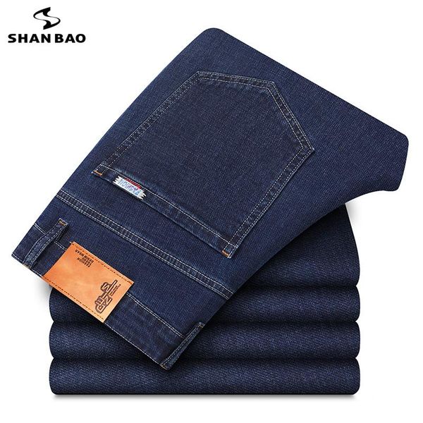 men's jeans shan bao 2021 autumn and winter brand fitted straight business casual classic embroidery youth high waist, Blue
men's jeans shan bao 2021 autumn and winter brand fitted straight business casual classic embroidery youth high waist, Blue