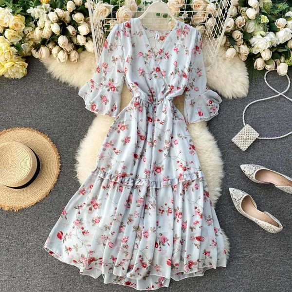 party dresses ftlzz floral print beach chiffon summer women v-neck flare sleeve ruffles elegant high waist slim bohemian h7xp, White;black
party dresses ftlzz floral print beach chiffon summer women v-neck flare sleeve ruffles elegant high waist slim bohemian h7xp, White;black