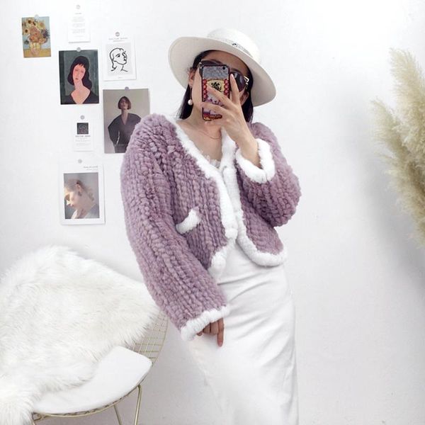 women's fur & faux menina bonita 2021 winter natural rex woven coat women short real bat version fashion warm streetwear, Black
women's fur & faux menina bonita 2021 winter natural rex woven coat women short real bat version fashion warm streetwear, Black