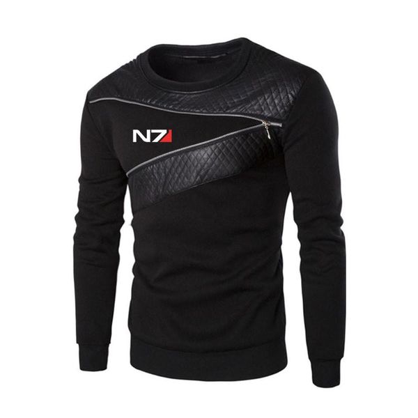 men's hoodies & sweatshirts 2021 spring mass effect n7 style comfortable round neck patchwork fashion wild fitness, Black
men's hoodies & sweatshirts 2021 spring mass effect n7 style comfortable round neck patchwork fashion wild fitness, Black