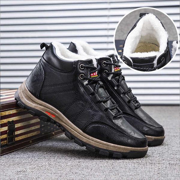 2021 winter high cotton men's sho leather thickened warm fashion psh 
2021 winter high cotton men's sho leather thickened warm fashion psh