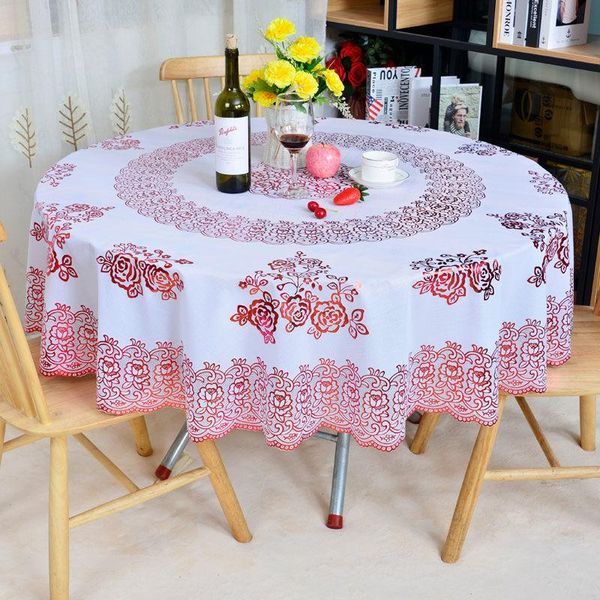 thickened round table cloth, waterproof, anti scalding, oil, wash plastic household pvc cloth
thickened round table cloth, waterproof, anti scalding, oil, wash plastic household pvc cloth