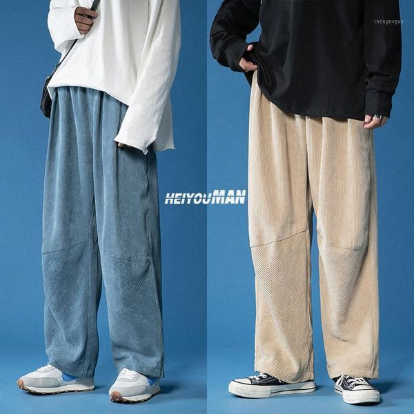 men's pants 2021 spring casual men japanese retro corduroy trousers fashion elastic waist loose straight mens sweatpant, Black
men's pants 2021 spring casual men japanese retro corduroy trousers fashion elastic waist loose straight mens sweatpant, Black