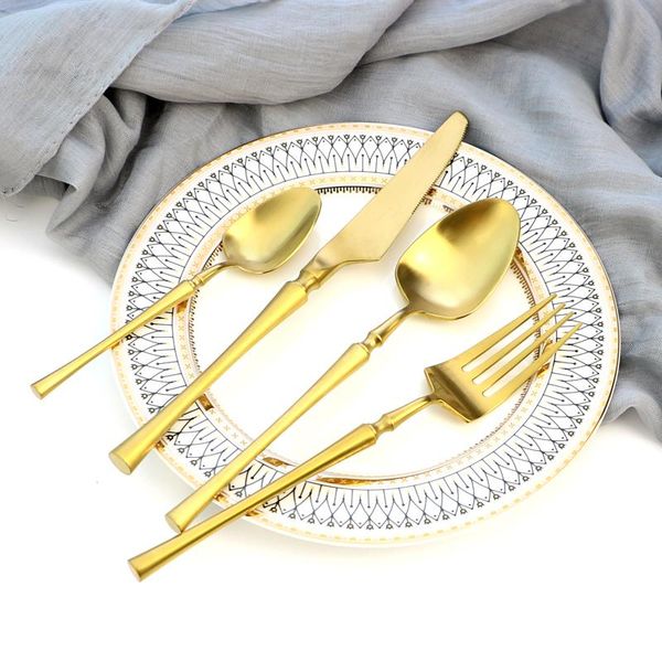 flatware sets gold dinnerware stainless steel cutlery knife fork spoon tableware kitchen western matte luxury dinner silverware set
flatware sets gold dinnerware stainless steel cutlery knife fork spoon tableware kitchen western matte luxury dinner silverware set