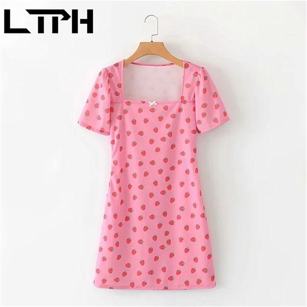 ltph streetwear ins style strawberry dress women square collar bow slim package hip elegant short dresses spring summer 210423, Tan;black
ltph streetwear ins style strawberry dress women square collar bow slim package hip elegant short dresses spring summer 210423, Tan;black