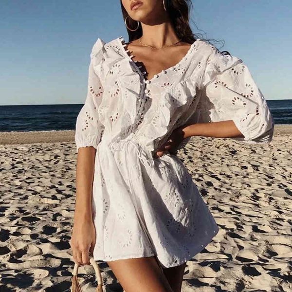 casual dresses white cotton embroidery women hollow out ruffle boho beach lace z7ao, Black;gray
casual dresses white cotton embroidery women hollow out ruffle boho beach lace z7ao, Black;gray