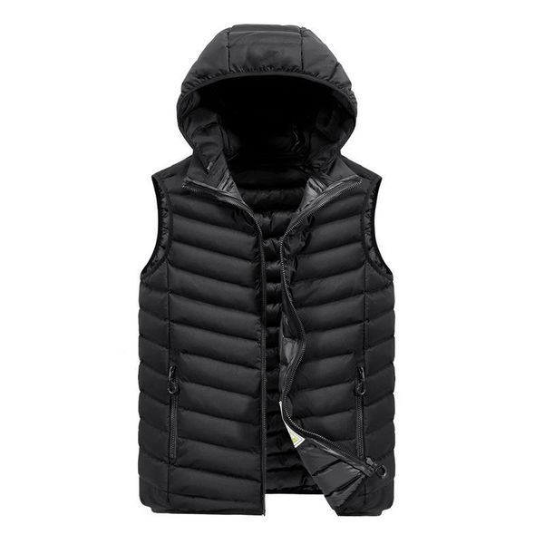 men's vests autumn winter hooded man solid color thick quilted sleeveless zipper casual coats streetwear fashion, Black;white
men's vests autumn winter hooded man solid color thick quilted sleeveless zipper casual coats streetwear fashion, Black;white
