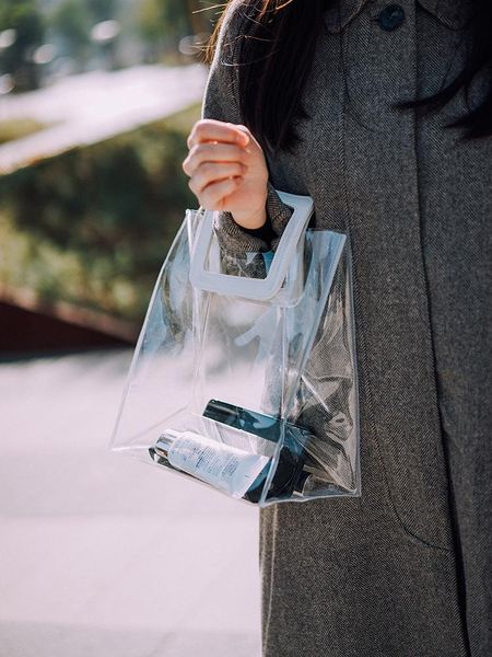 transparent pvc handbags tote bag for women shopping plastic clear large capacity travel beach storage bags
transparent pvc handbags tote bag for women shopping plastic clear large capacity travel beach storage bags