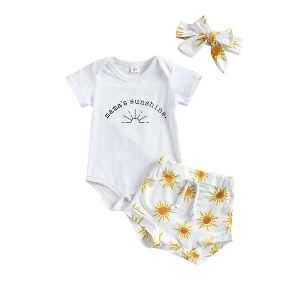 clothing sets 2021 0-24m baby girl infant born 3 pcs outfits suits, short sleeve printed romper + sun pattern shorts headband, White
clothing sets 2021 0-24m baby girl infant born 3 pcs outfits suits, short sleeve printed romper + sun pattern shorts headband, White