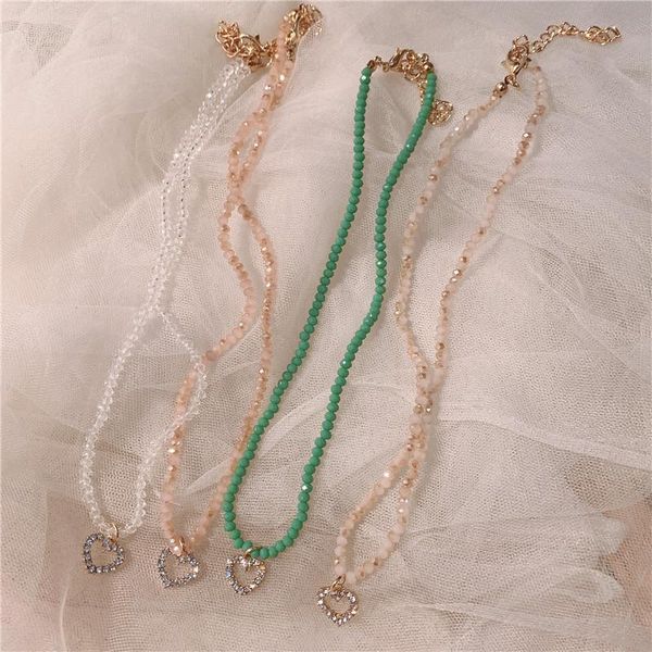 pendant necklaces bohemian acrylic crystal necklace beaded white heart-shaped green plastic elegant rice bead gift for girl women, Silver
pendant necklaces bohemian acrylic crystal necklace beaded white heart-shaped green plastic elegant rice bead gift for girl women, Silver