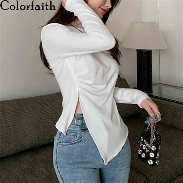 women spring summer t-shirt bottoming basic soild fashionable split irregular wild lady white t5764 210427
women spring summer t-shirt bottoming basic soild fashionable split irregular wild lady white t5764 210427