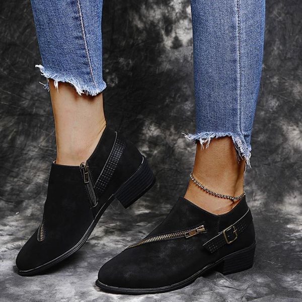 boots 2021 retro ladies pu leather flat zipper suede solid color short winter fashion pointed orange, Black
boots 2021 retro ladies pu leather flat zipper suede solid color short winter fashion pointed orange, Black