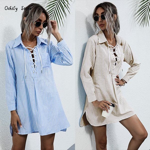 women's blouses & shirts long sleeved striped shirt women wild commuter ol dress autumn and winter blue khaki casual drawstring ro, White
women's blouses & shirts long sleeved striped shirt women wild commuter ol dress autumn and winter blue khaki casual drawstring ro, White
